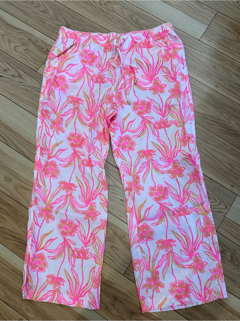 NWOT Lilly Pulitzer Brawley Linen Pants Size L